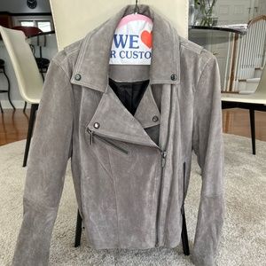 Gray suede jacket size medium